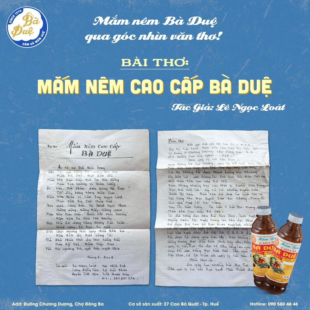 Mắm nêm Bà Duệ